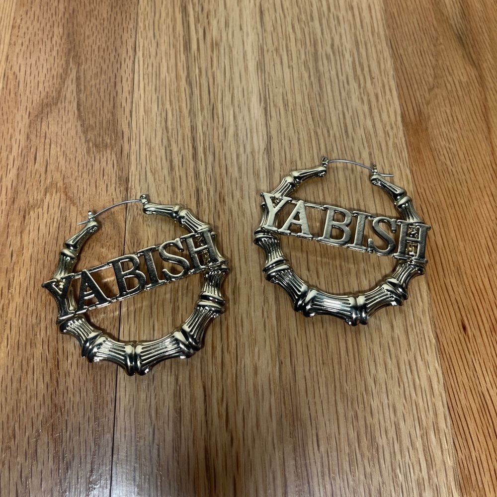 Ya Bish 2.5” Doorknocker Hoop Earrings Kendrick Lamar